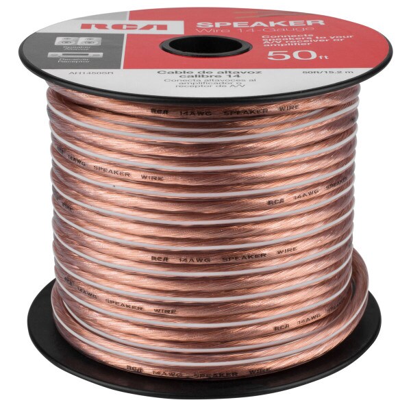 Main product image for RCA AH1450SR 14 AWG Speaker Wire Spool 50 ft. 100-136